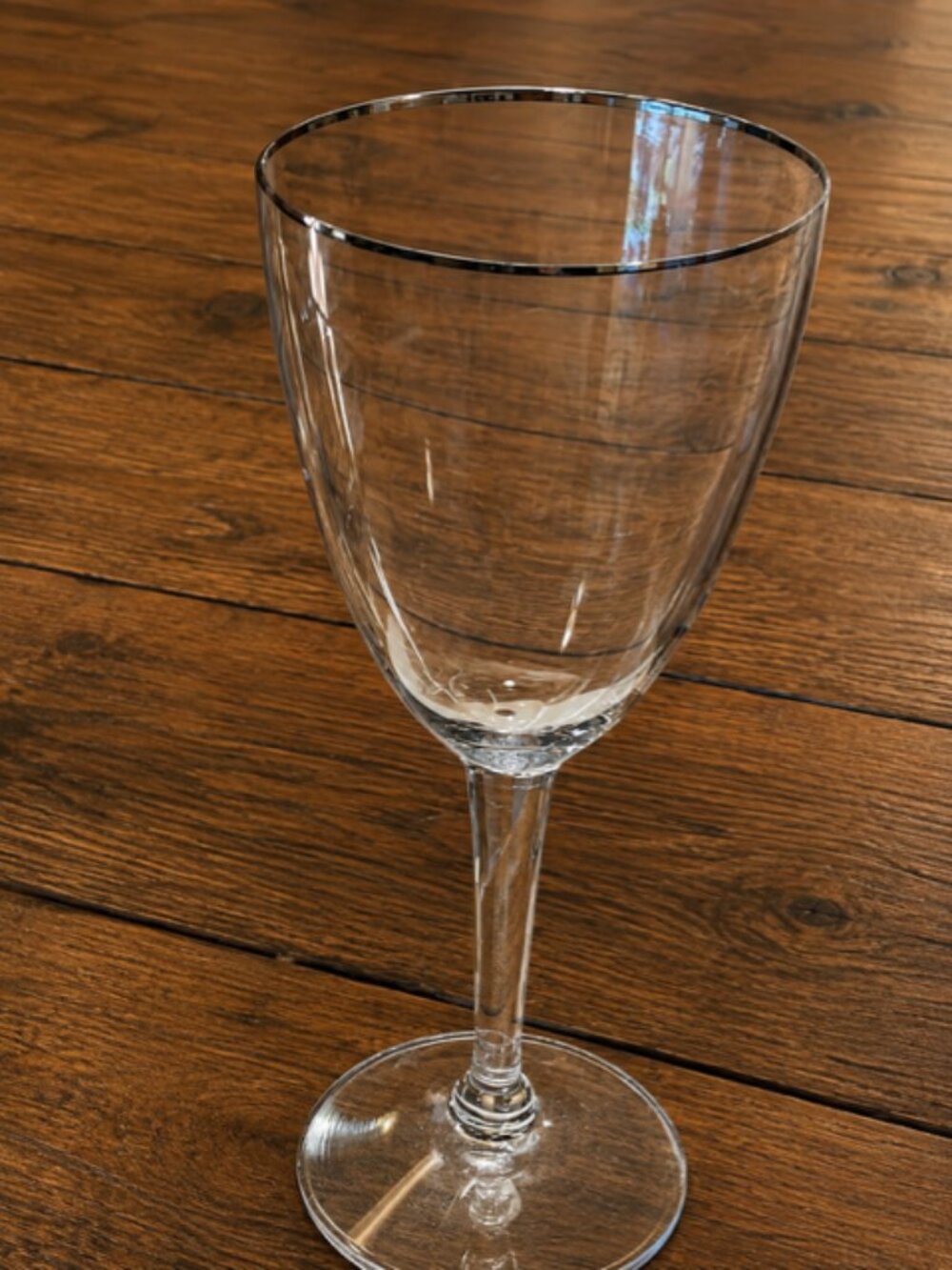 8 Vintage Lenox Montclair Crystal Goblets with Silver Rim – Mid 1960s